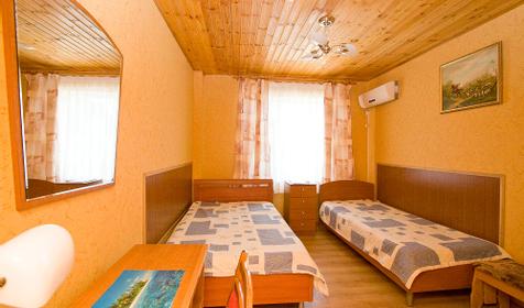 Однокомнатный номер люкс, 3-й этаж, гостевой дом Веселый рапан, г. Анапа, Джемете