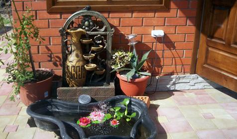 Во дворе гостевого дома Азов-Созвездие грез, Темрюкский район, ст. Голубицкая