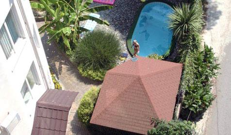 Двор отеля VIVA Виктория (вид сверху), г. Сочи, Адлер