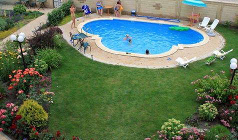 Бассейн гостиницы Белая лебедь, г. Геленджик