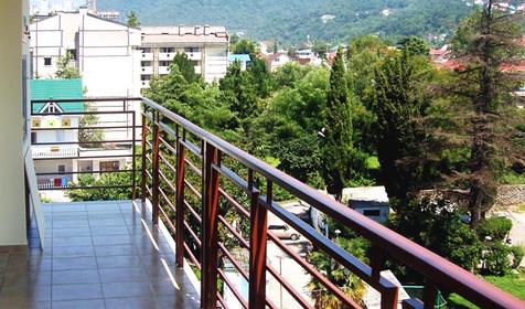 Вид с балкона отеля Бристоль, г. Сочи, Лазаревский район, п. Лазаревское