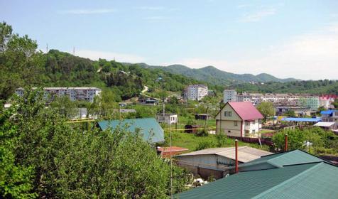 Вид из беседки, гостевой дом Два Федора, г. Сочи, Лазаревский район, п. Якорная щель