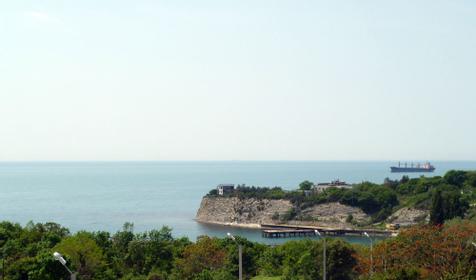 Вид из окна номера частной гостиницы Екатерина, г. Геленджик