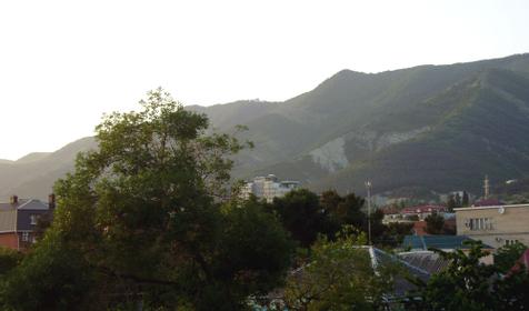 Вид из окна, гостевой дом Алые паруса, г. Геленджик