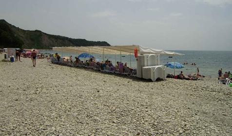 Пляж. База отдыха Горный воздух, Туапсинский район, Бухта Инал