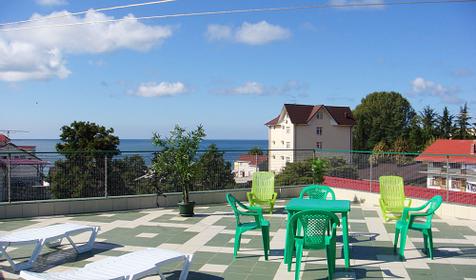 Место для отдыха на крыше отеля Гавана, г. Сочи, Адлер