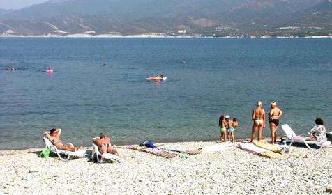 Пляж, санаторий Прометей, г. Геленджик, с. Кабардинка