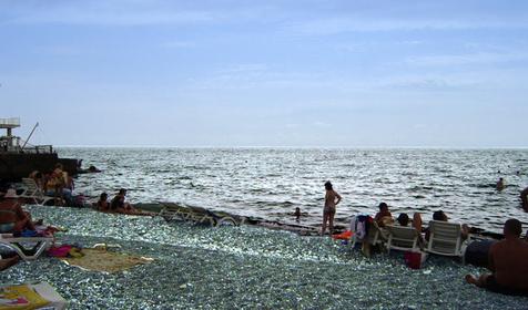 Пляж, г. Сочи, Хостинский район, п. Кудепста
