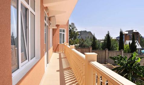 Вид с балкона, отель Таис, г. Сочи, Адлер