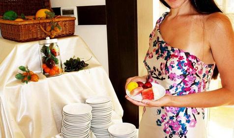 Шведский стол отеля Ателика Гранд Меридиан, г. Анапа, п. Витязево