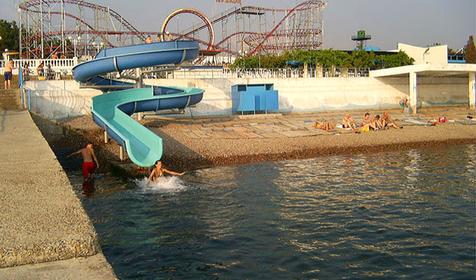 Пляж детского пансионата с лечением Кировец, г. Геленджик, п. Кабардинка