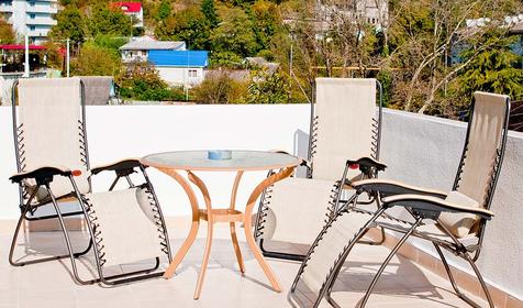 Терасса гостевого дома Альбатрос, г. Сочи, п. Дагомыс