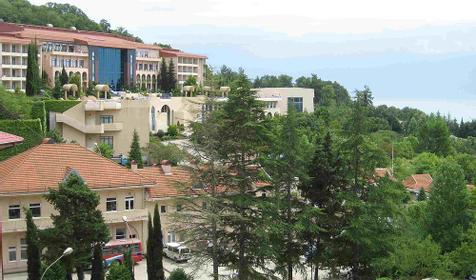 Вид из окна на санаторий Одиссей