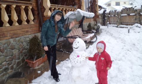 Гостиница Терем у реки зимой, Республика Адыгея, Майкопский район, п. Каменномостский