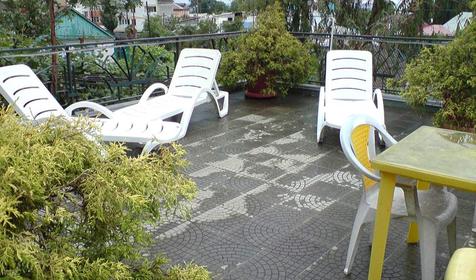 Терраса гостиницы Эвкалипт, Сочи, Лазаревский район, п. Лоо