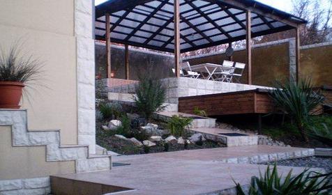 Площадка с шезлонгами, частный дом Рита, г. Сочи, Лазаревский район, п. Лазаревское