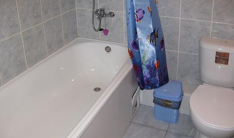 Санузел номера мини-гостиницы Морской центр, г. Ейск