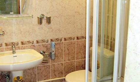 Санузел в номере, гостевой дом Бриз, г. Геленджик, с. Кабардинка