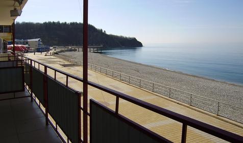 Вид из номера полулюкс гостиницы Морская Звезда, Туапсинский район, п. Ольгинка