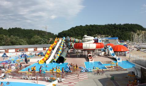 Аквапарк на территории гостиницы Морская Звезда, Туапсинский район, п. Ольгинка