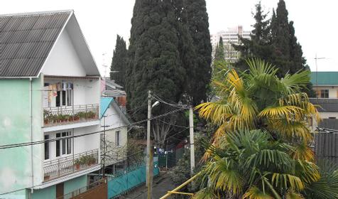 Вид с балкона гостевого дома Татьяна, г. Сочи, Адлер