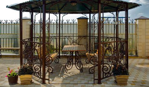 Зона отдыха на территории, гостевой дом Александрия, г. Анапа, п. Витязево