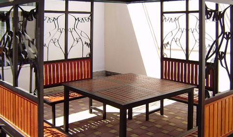 Беседка во дворе мини-гостиницы АДАМАС, г. Анапа, п. Витязево