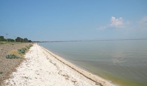 Пляж. Гостевой дом Песчаный берег, г. Ейск