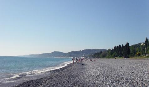 Пляж, г. Сочи, Лазаревский район, п. Лоо