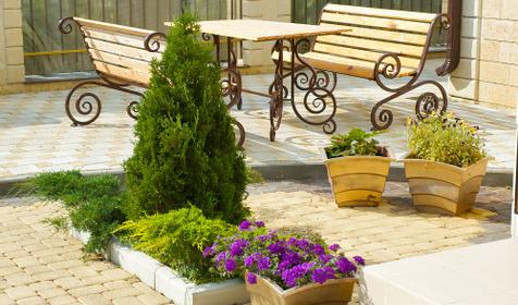 Зона отдыха на территории, гостевой дом Александрия, г. Анапа, п. Витязево