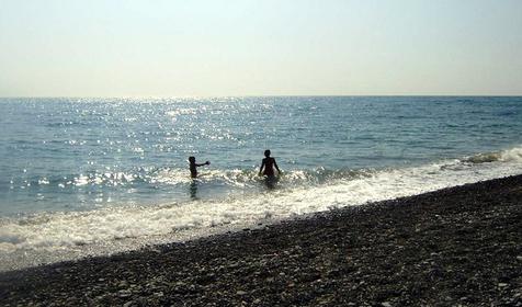 Пляж, гостевой дом Анна, г. Сочи, п. Лазаревское