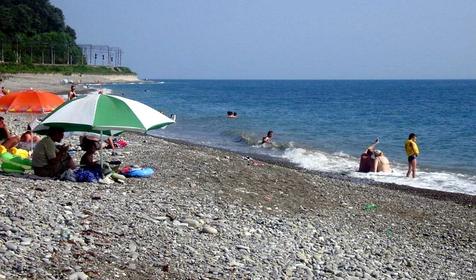 Пляж, гостевой дом Анна, г. Сочи, п. Лазаревское