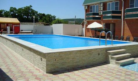 Бассейн. Гостиница Южная ночь, Туапсинский район, п. Джубга