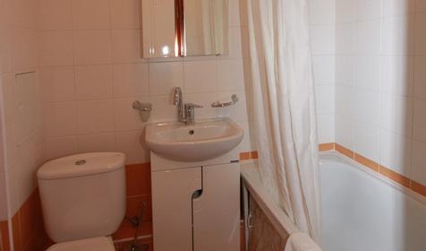 Санузел. Номер Студио Romantic, Корпус Генрих I. Гостиничный комплекс Генрих, г. Сочи, Лазаревский район, п. Дагомыс