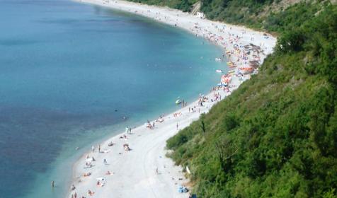 Пляж, пансионат отдыха Утес, Туапсинский район, бухта Инал