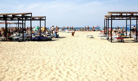 Частный пляж. Отель RED ROSE, г. Анапа, п. Витязево