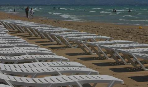 Частный пляж. Отель RED ROSE, г. Анапа, п. Витязево