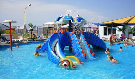 Детский бассейн с водным аттракционом Осьминог. Аквапарк Немо, г. Ейск