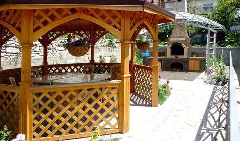 Двор, Частный дом с пансионом Афалина, Туапсинский район, п. Агой