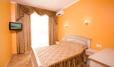 Спальная комната в люксе, гостиница Прометей, корпус 4, г. Геленджик, с. Дивноморское