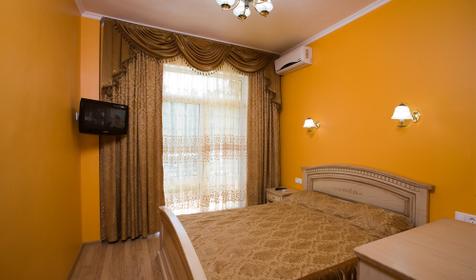 Спальная комната в люксе, гостиница Прометей, корпус 4, г. Геленджик, с. Дивноморское