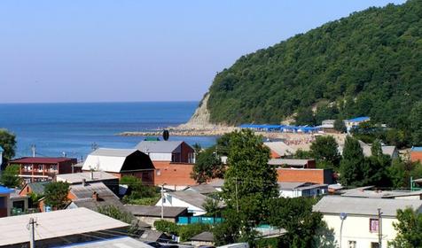 Пляж, гостевой дом Аист, Туапсинский район, п. Джубга