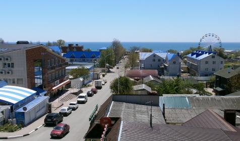 Вид на море с балкона. Гостиница Кассиопея, г. Геленджик, п. Архипо-Осиповка