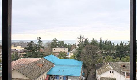 Вид из окна номера. Отель Мирный, г. Сочи, Лазаревский район, п. Лазаревское