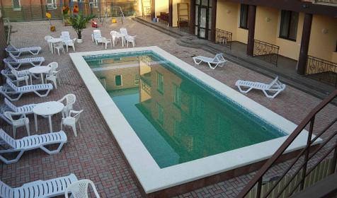 Бассейн. Гостевой дом Поющие в терновнике, г. Анапа