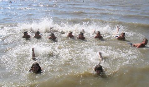 Море, база отдыха Лотос, г. Приморско-Ахтарск