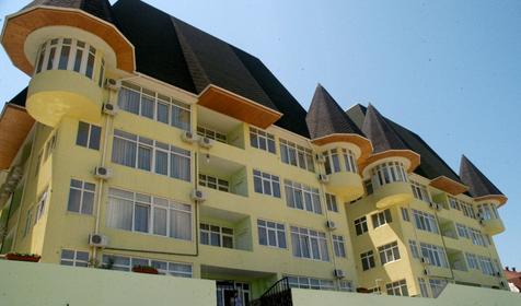 Пансионат Южная ночь. Сочи. Вардане. Корпуса, вид с автопарковки