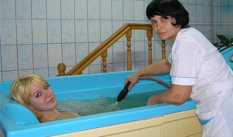 Подводный душ массаж. Санаторий Изумрудный, г. Горячий Ключ