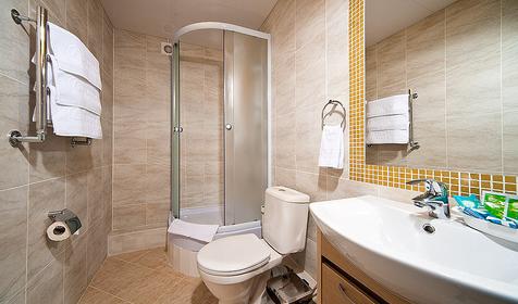 Санузел номера, отель Анапа-Лазурная, г. Анапа