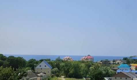 Вид с балкона. Гостиница Наш дом, Туапсинский район, с. Лермонтово